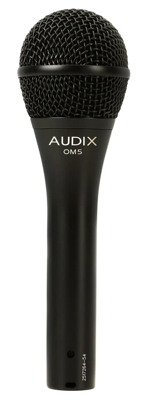 AUDIX OM5 Dynamic Vocal Microphone – Hypercardioid Pattern, 50 Hz–18 kHz, Handles SPL ≥144 dB, for Live Vocals, Stage & Studio