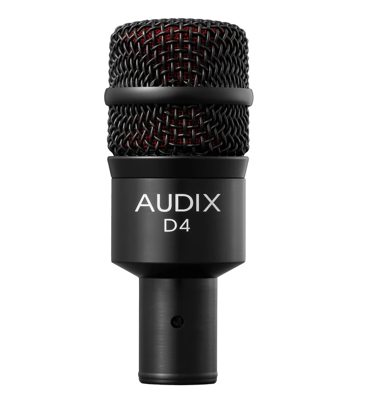 AUDIX D4 Dynamic Instrument Microphone – Perfect for Floor Toms, Bass Amps & Brass Instruments – Powerful Punch & Deep Frequency Response – For Studio & Live Performance