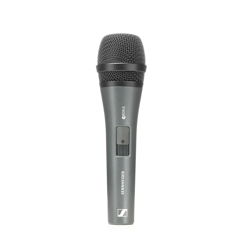 Sennheiser E 835 S Cardioid Dynamic Microphone/Reduced Proximity Effect with Noiseless and Lockable On/Off Switch - Image 1