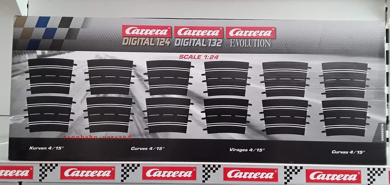 Carrera 20020578 Curves 4/15 ° (12) Slot Car Accessory