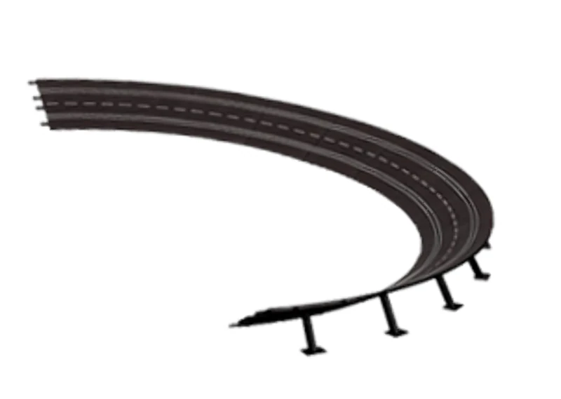 Carrera 20020579 High banked Curve 4/15°, 12 pcs Slot Car Track Accessory