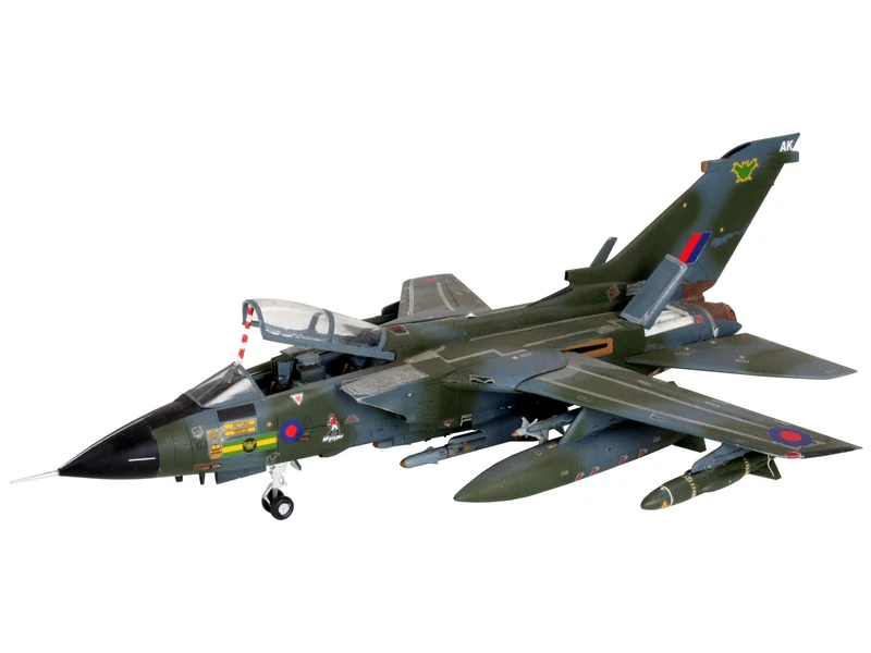Revell 64619 Model Set Tornado GR.1 RAF 1:72 Scale Unbuilt/Unpainted Plastic Model Kit with Accessories