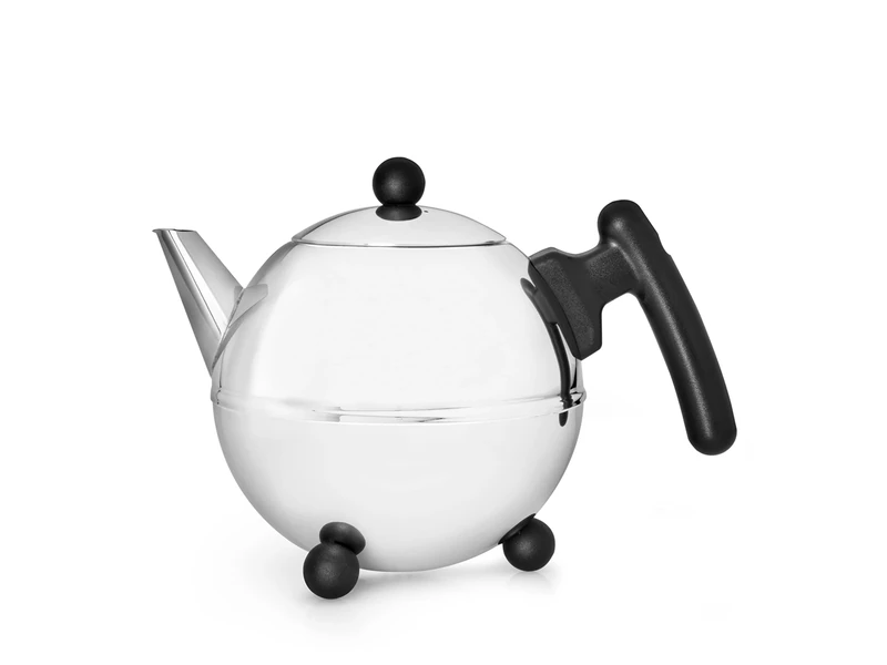 NIKE Bredemeijer 0.75 L Stainless Steel Teapot Bella Ronde, Black