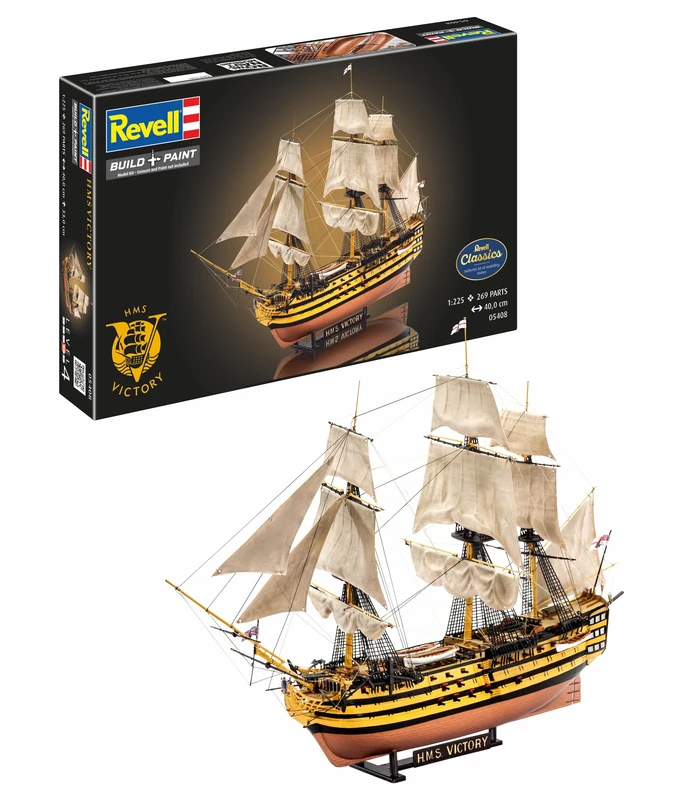 Revell 05408 H.M.S. Victory 1:225 Scale Unbuilt/Unpainted Plastic Model Kit