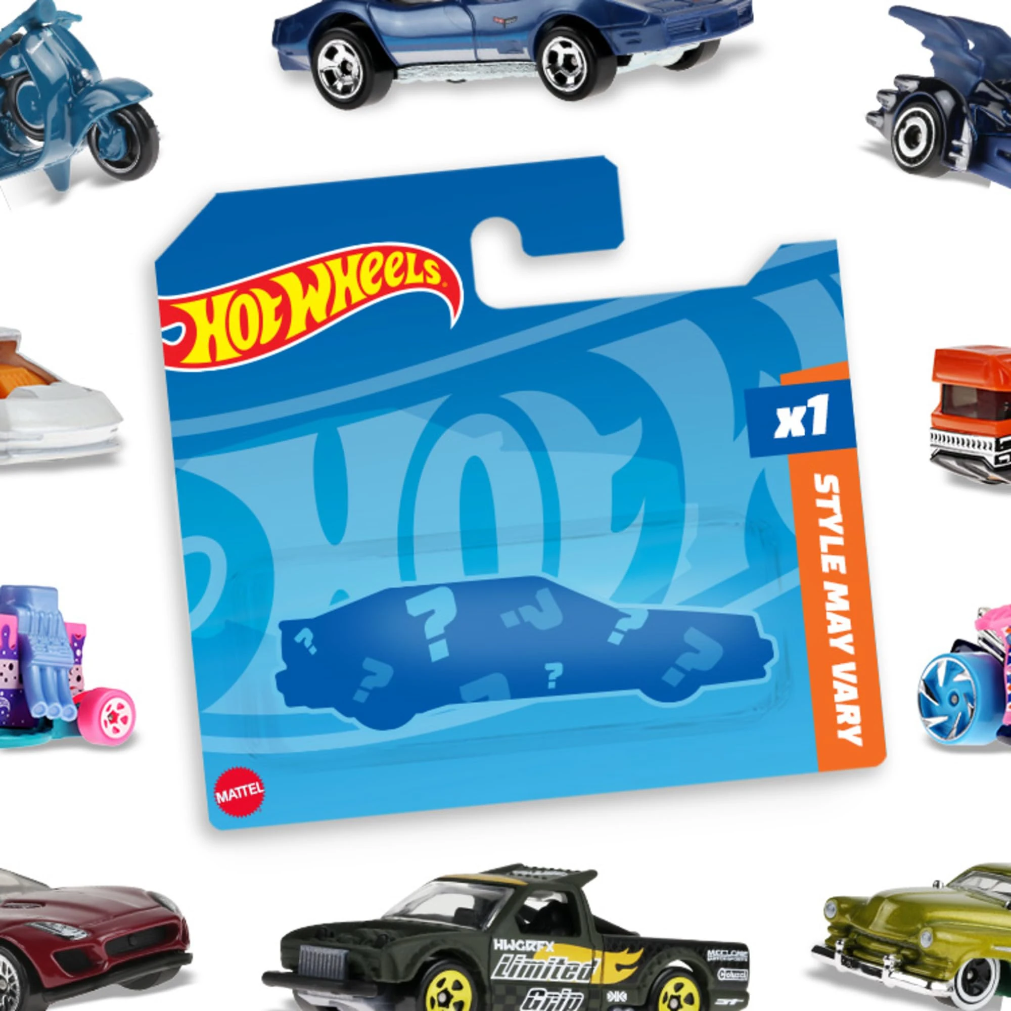 Hot Wheels Basic Car (Assorted Styles, One Random Item), 1:64 Scale Hot Wheels Car for Kids & Collectors, Modern & Classic Vehicles for Play or Display, Plastic & Die-Cast Toy Cars, 05785