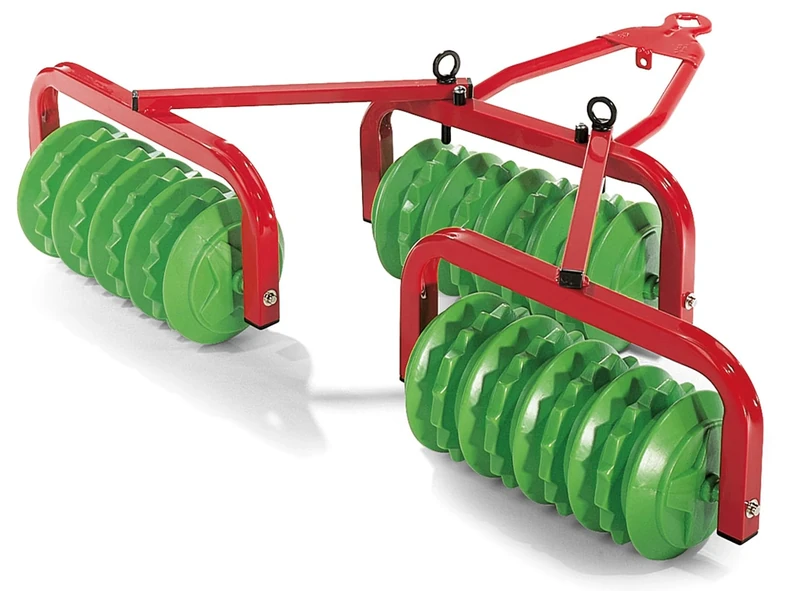 rolly toys | rollyCambridge |Cambridge Triple Roller for Pedal Tractor | 123841, Green