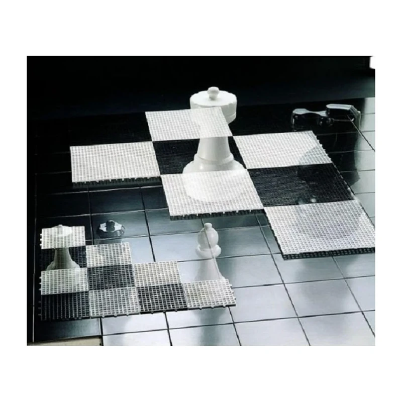 rolly toys | Small Chess and Checker Game Board - 15 x 15 cm - Black and White | 218950