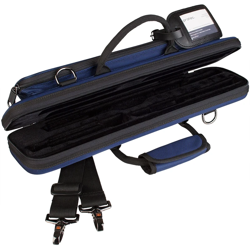Protec Slimline PRO PAC Case for Flute - Blue