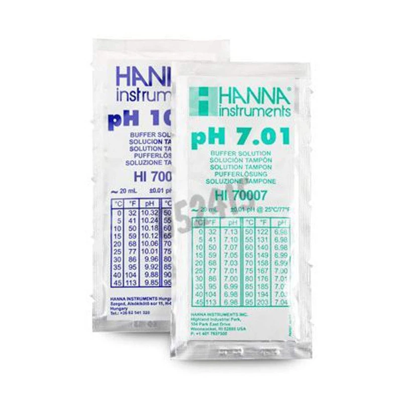 Hanna Instruments HI770710P Pack Solution Calibration pH 7.01 to 10.01 20 ml