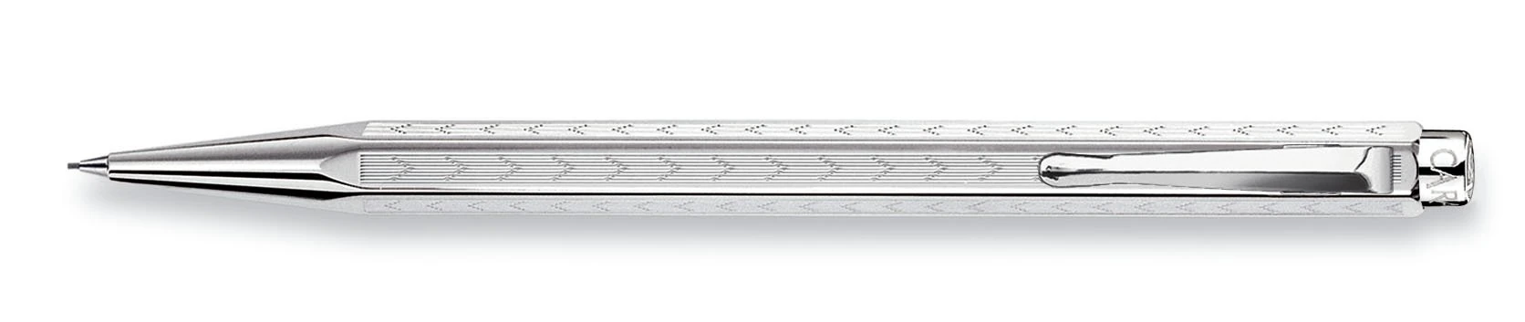 Caran d'Ache Chevron Mechanical Pencil 0.7mm - Rhodium