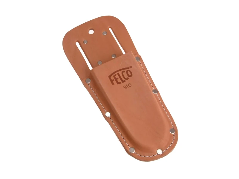 Felco Leather Holster Model 910 Genuine Leather Heavy Duty Stitching for all Felco Secateurs Belt Loop & Pocket Clip Garden Tools Plants Gardening Horticulture Vineyard Bonsai topiary Olive Grove