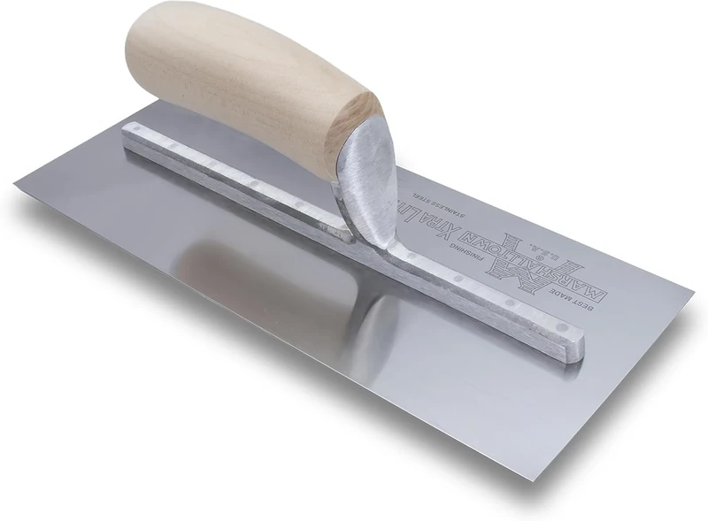 Marshalltown MXS1SS 11x4.1/2-inch Finishing Trowel Stainless Steel - Wooden Handle