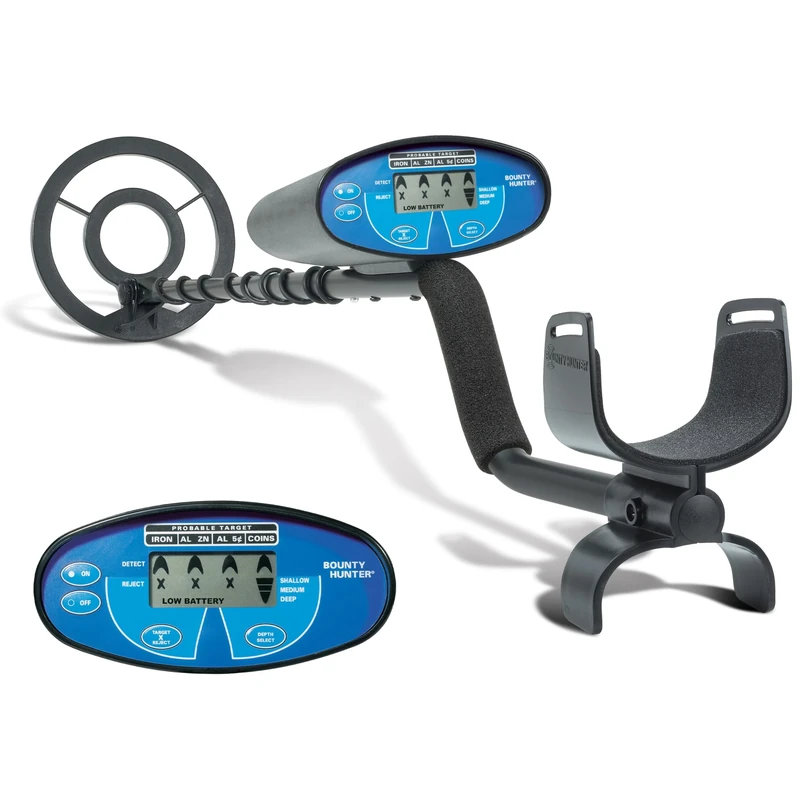 Bounty Hunter Quick Silver Digital Metal Detector with 4-Segment Digital Target Identification
