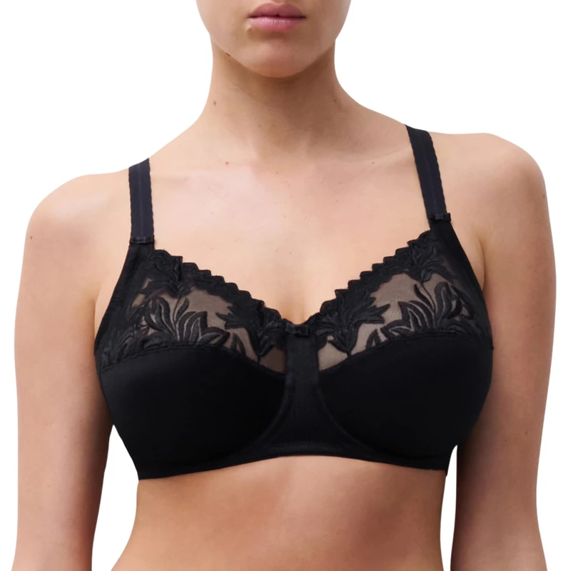 Chantelle Women's, Amazone, Very Covering Underwired Bra, Women's Lingerie, Black (Schwarz 11), 36B
