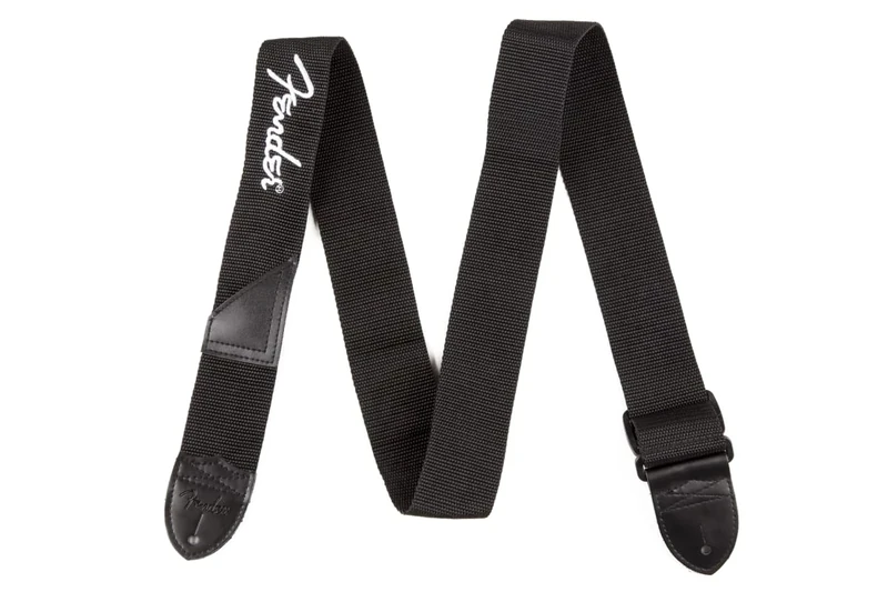 Fender Guitar Strap, Polyester Webbing, Adjustable 33”-53”, Black