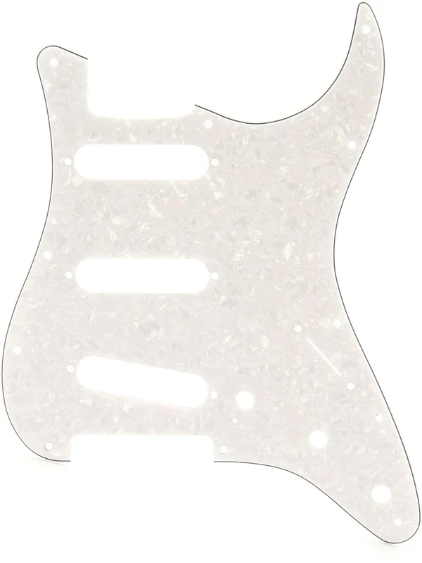 Fender Stratocaster Pickguard White Moto Pearloid 11 Hole