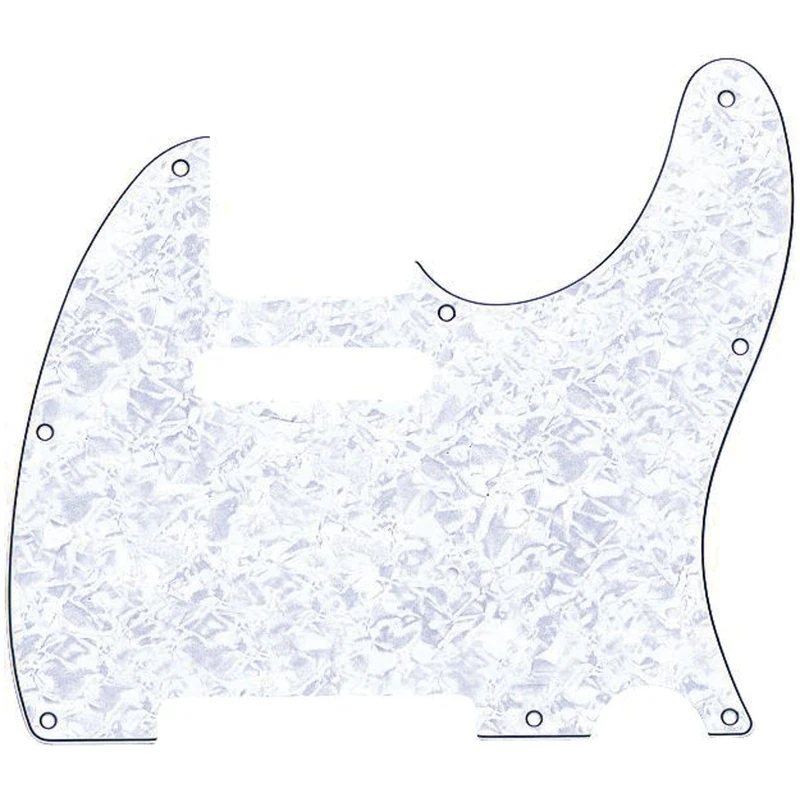 Fender 099/2150/000 4 Ply Knitting Pattern White Pearl 8 Hole Mount Telecaster Pickguard