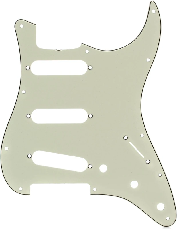 Fender 099-1343-000 3-Ply Mint Green 11-Hole Vintage Mount S/S/S Stratocaster Pickguard (with Truss Rod Notch)