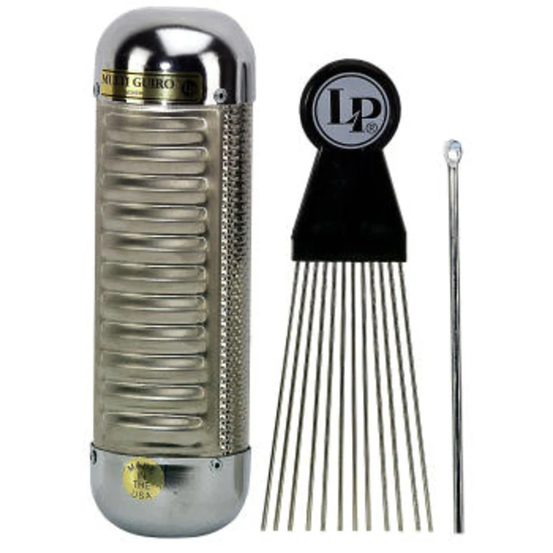 LP Latin Percussion LP861890 Multi-Guiro LP452, Silver
