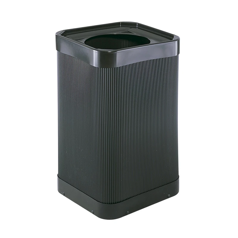 Safco Products at-Your-Disposal Trash Can 9790BL, Black, Impact and Water Resistant, 38 Gallon