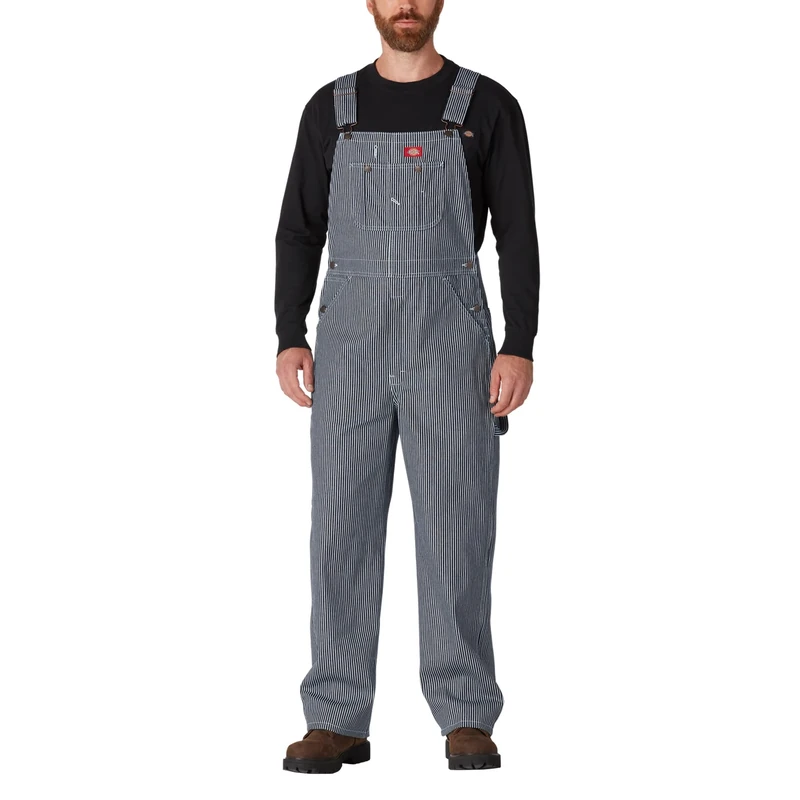 Dickies Men's Bib Overall Trouser, Hickory Stripe, 36W / 32L