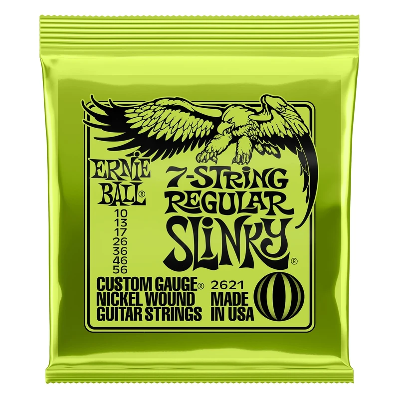 Ernie Ball Regular Slinky 7-String Nickel Wound Electric Guitar Strings - 10-56 Gauge
