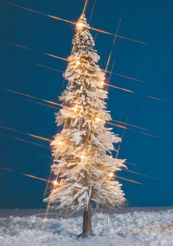 Busch 1/G Christmas Trees & Lights - Prewired Model