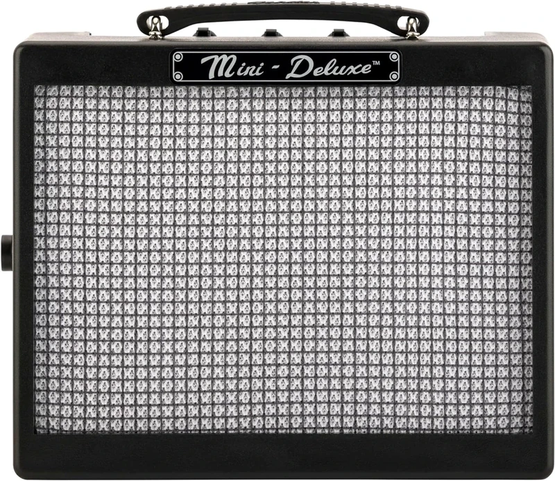 Fender MD20 Mini Deluxe Guitar Amp, 1W Mini Amplifier Suitable For Electric Guitars, 9V