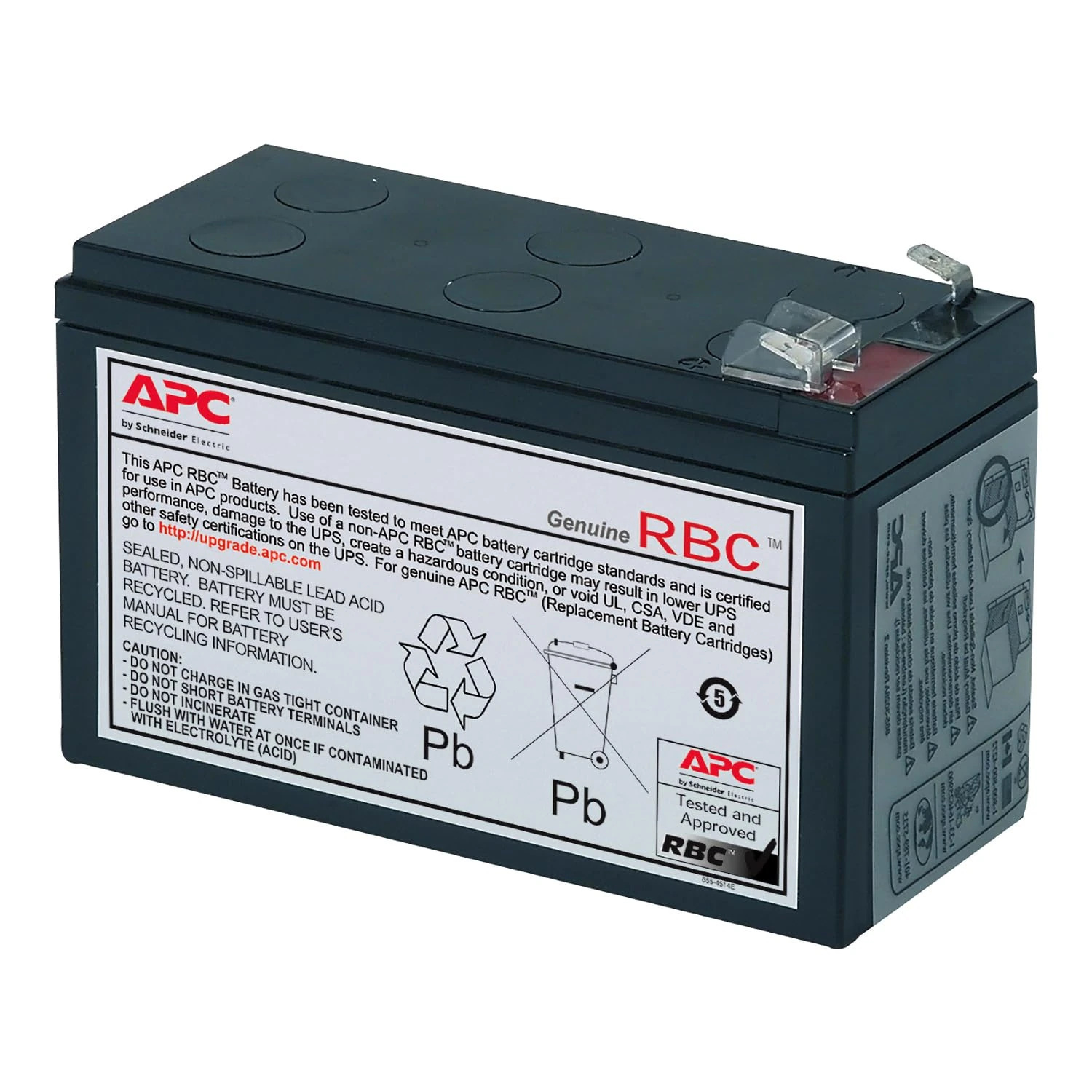 APC RBC17 UPS Replacement Battery Cartridge for APC - BE700G, BK650EI and select others