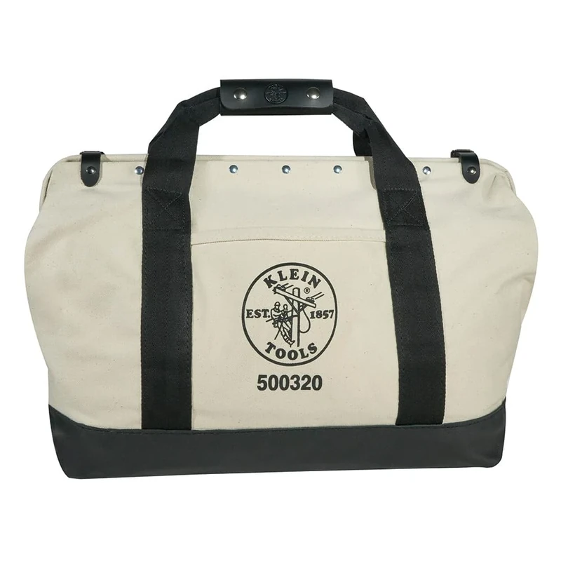 Canvas Tool Bag with Leather Bottom, 51 cm Klein Tools 5003-20