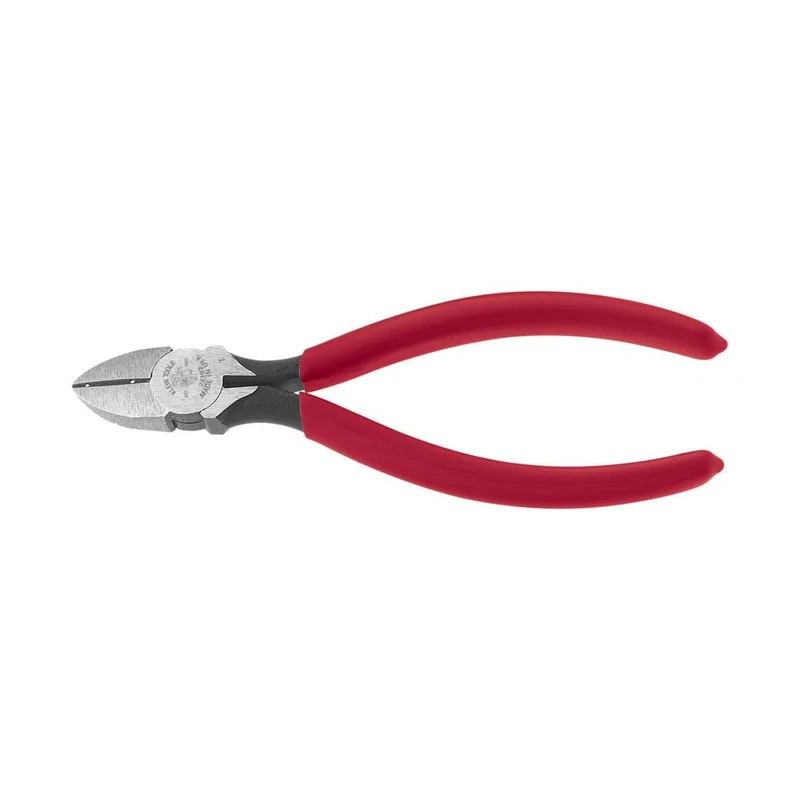 Klein Tools 72192 Pliers, Made in USA, Diagonal Cutting Pliers Type D-6 for Telephone Work, with "V" Stripping Notch, 6-Inch