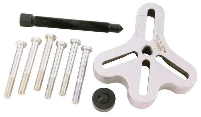 OTC 518 Flange-Type Puller for 2 or 3 Bolt Applications - Includes 6 Cap Screws in Two Sizes