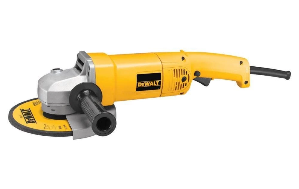 DEWALT Angle Grinder, 7-Inch, 13-Amp, 8,000 RPM, with Dust Ejection System, Corded (DW840)