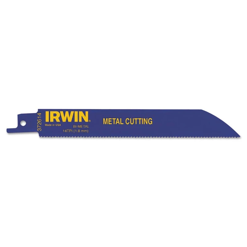 IRWIN 6-inch Metal Reciprocating Saw Blades, 14 TPI, 25-Pack