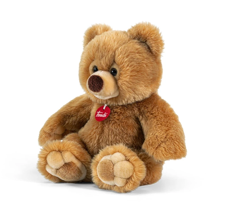 Trudi Bear Ettore Plush Toy - Medium Teddy Bear Stuffed Animal, For Children and Adults, Fire-Retardant Polyester, Washable, Made in Italy Tradition