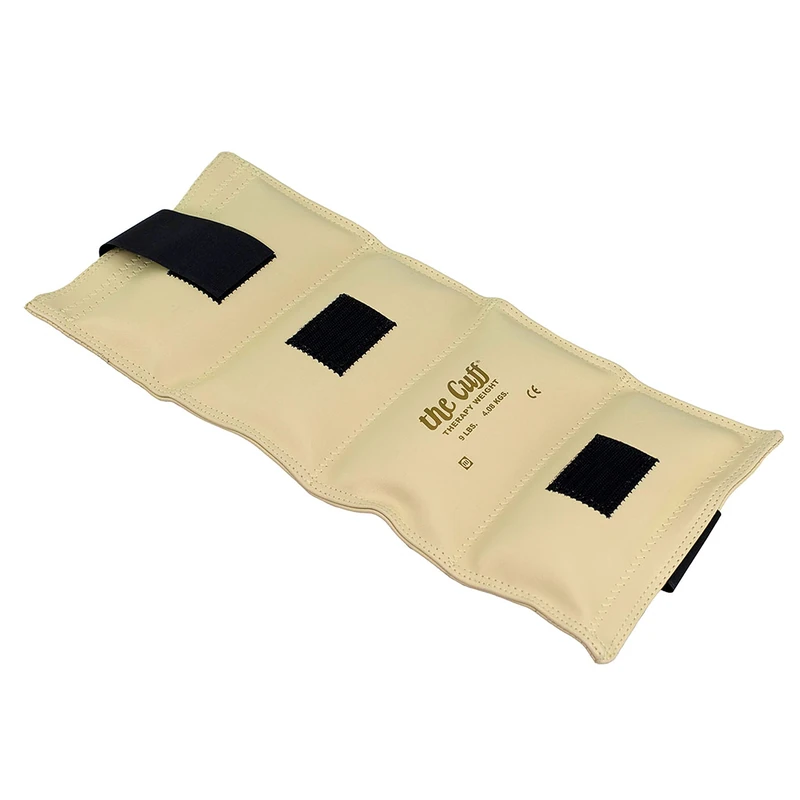 CanDo Weight cuff - wrist and ankle weights - 4.1 kg, cream - alternative to dumbbells