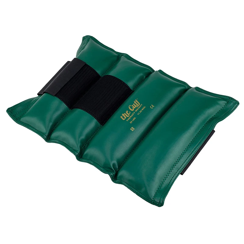 CanDo Weight cuff - wrist and ankle weights - 11.4 kg, green - alternative to dumbbells