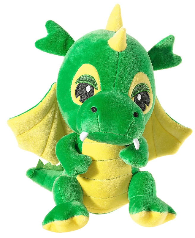 Heunec 379473 Dragon Knuffi Plush Toy - Green and Yellow