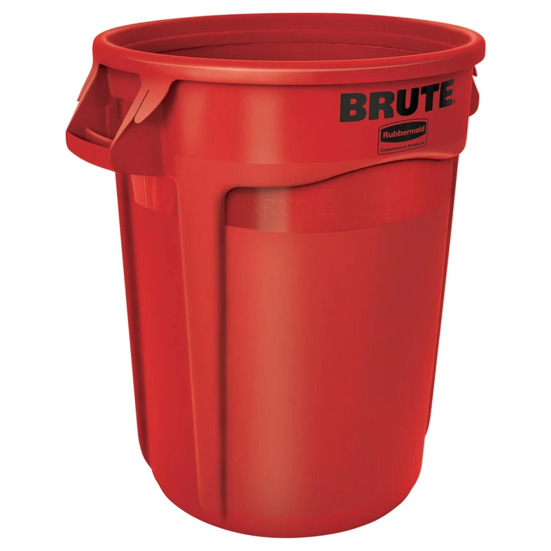 Rubbermaid Commercial Products Vented Brute Round Container 121 Litre Red FG263200RED