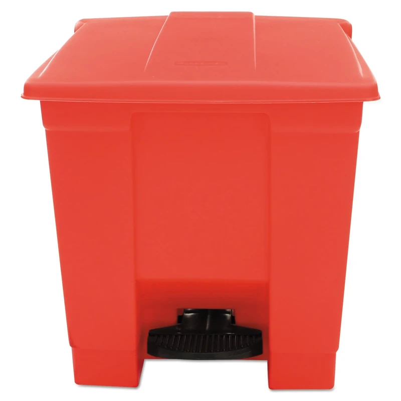 Rubbermaid Commercial 640-6143-RED 8-Gal Step-On Trash Container