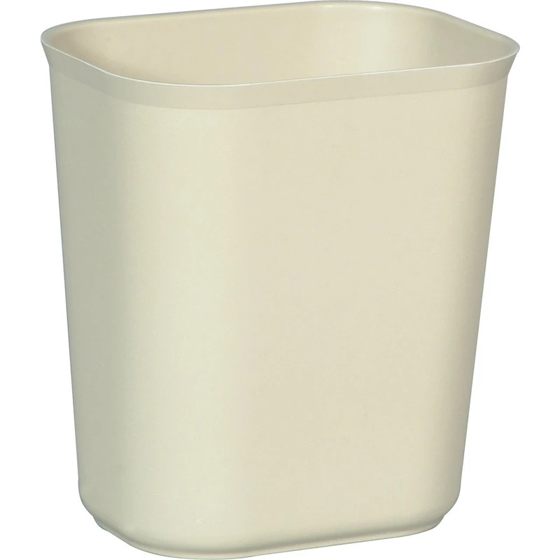 Rubbermaid Commercial Products Thermoset Fire-Resistant Wastebasket Beige FG254100BEIG