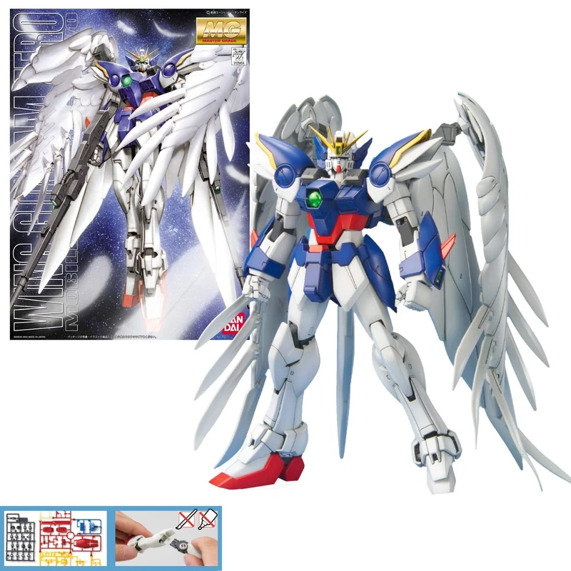 Bandai Model Kit GUNDAM - MG Wing Gundam Zero Custom 1/100 - Model Kit, Multicolor, 129454