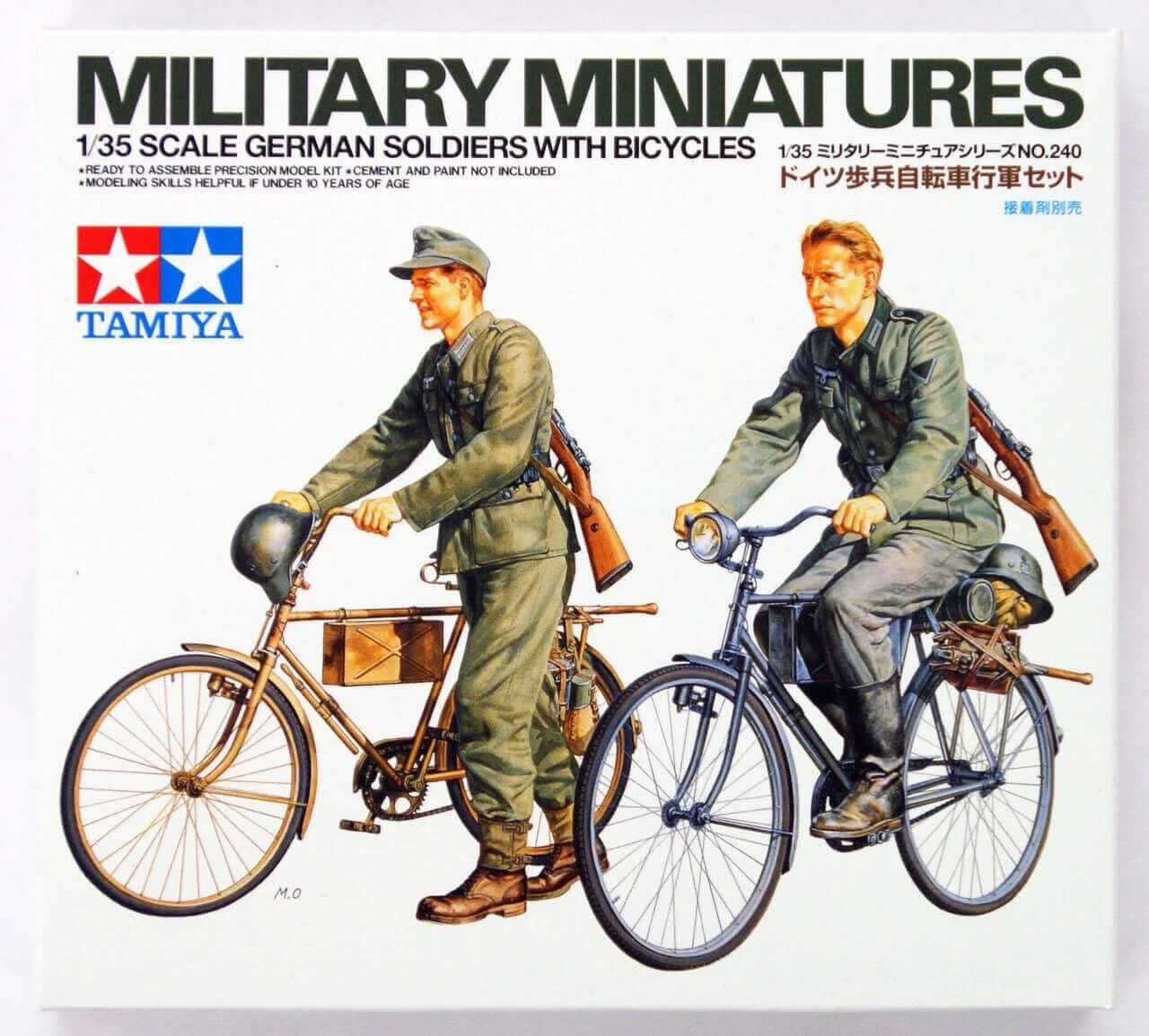 Tamiya 35240 German Soldiers With Bicycles 1:35 Scale Model Kit
