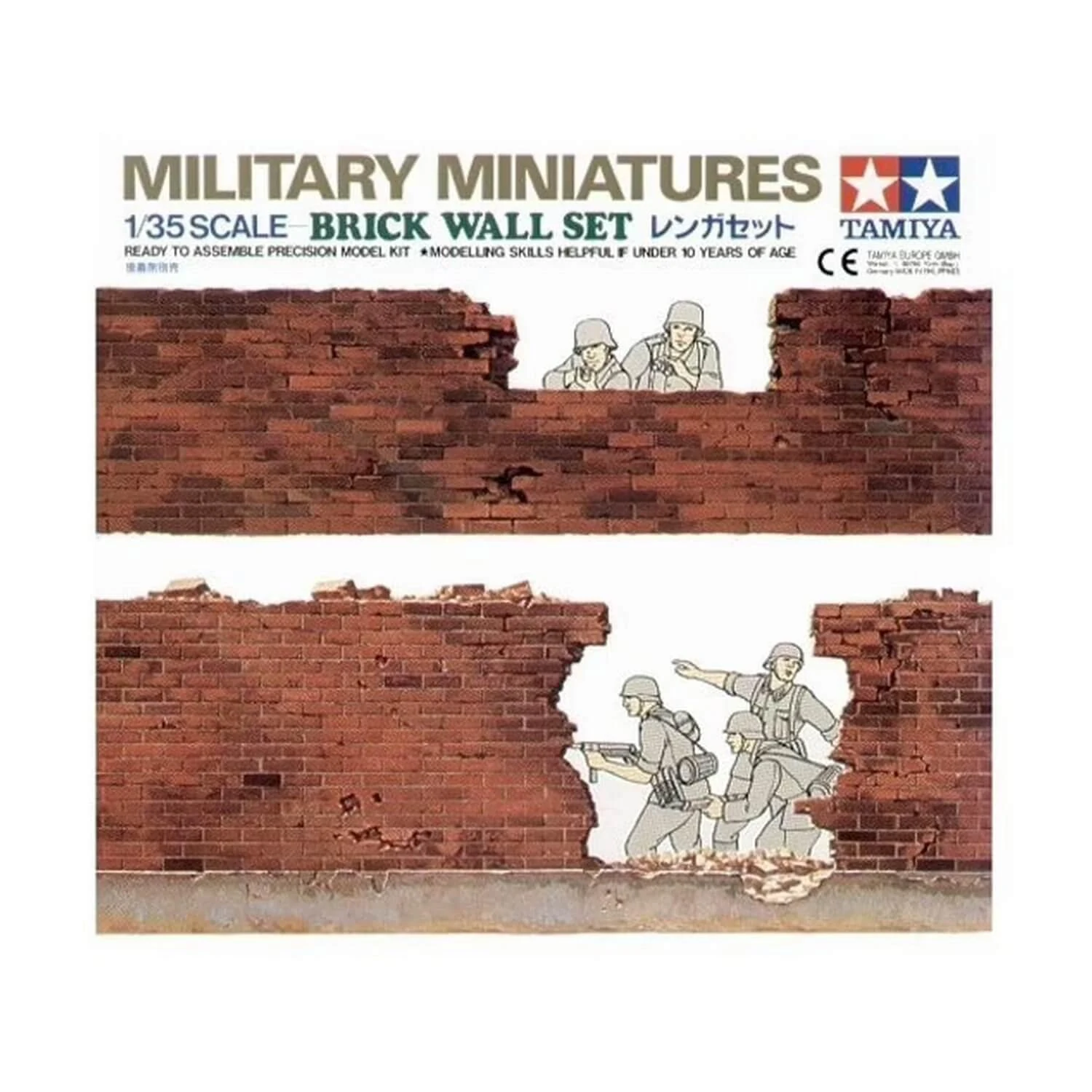 Tamiya 1:35 Brick Wall Set 35028 Model Diorama Accessories