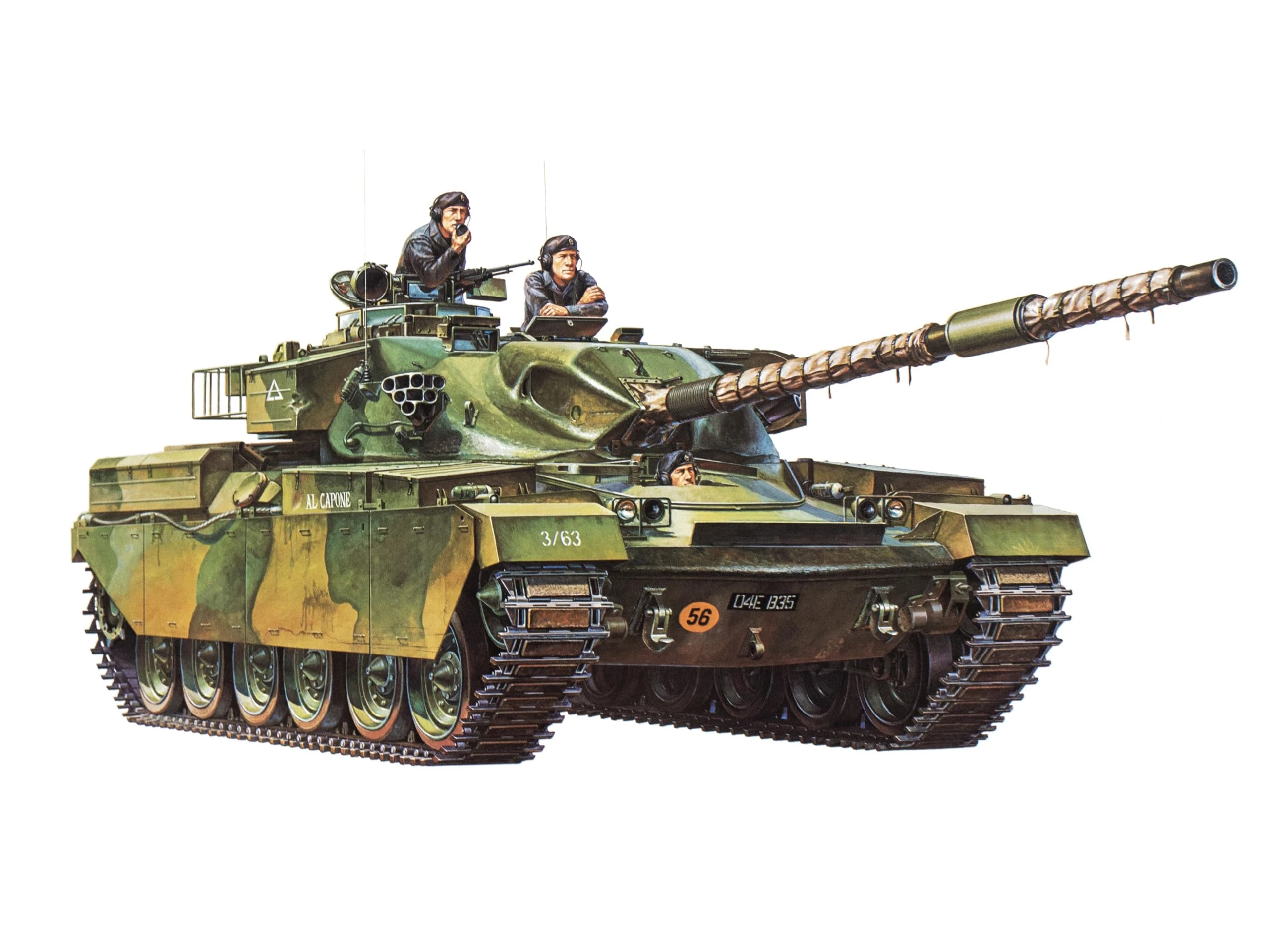 Tamiya Chieftain Mk 5 Tank 1:35 Plastic Model Assembly Building Kit 35068