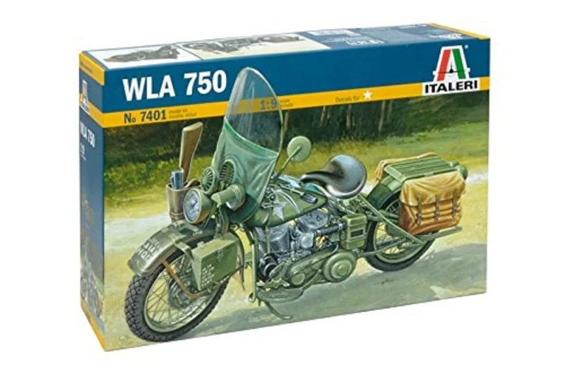 Carson ITA7401 WLA 750 US Military Motorcycles Harley Davidson Model kit, Clear, Mittel