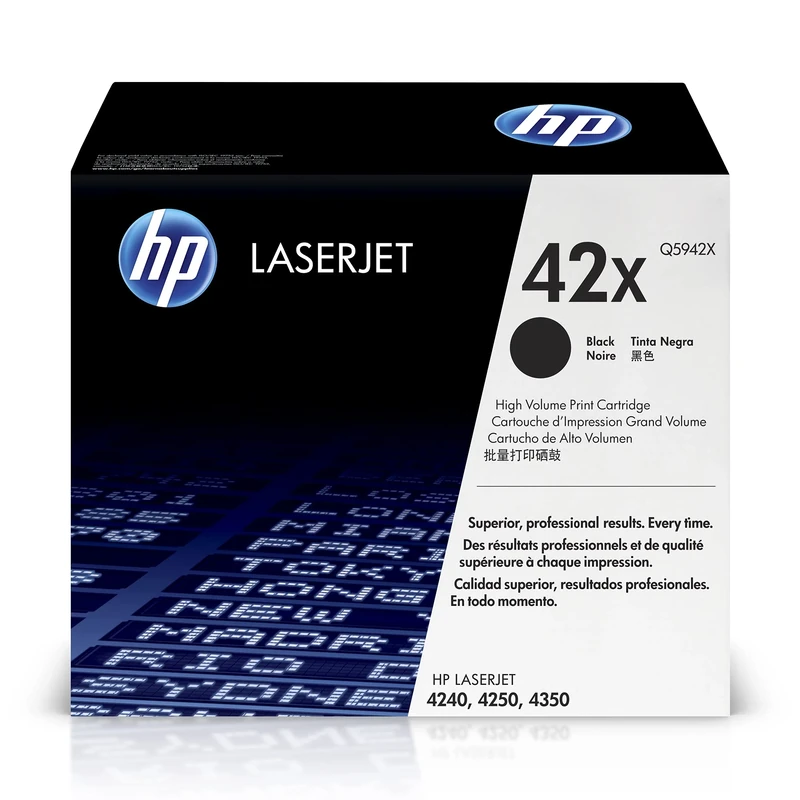 HP Q5942X 42X High Yield Original LaserJet Toner Cartridge, Black, Single Pack