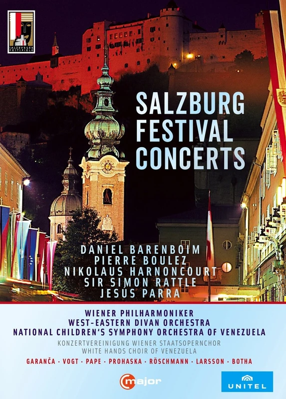 Salsburg Festival Concerts [Garanca; Vogt; Pape; Prohaska; Röschmann; Larsson; Botha; Wiener Philharmoniker; Sir Simon Rattle] [C Major Entertainment: 746008] [DVD]