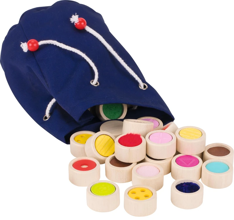 Goki Feel The Surface Make-A-Pair Memory Game with Cotton Bag - Image 1