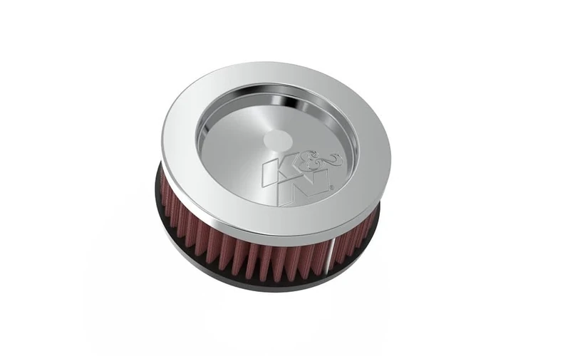 K and N RC-0850 Car and Motorcycle Universal Chrome Filter
